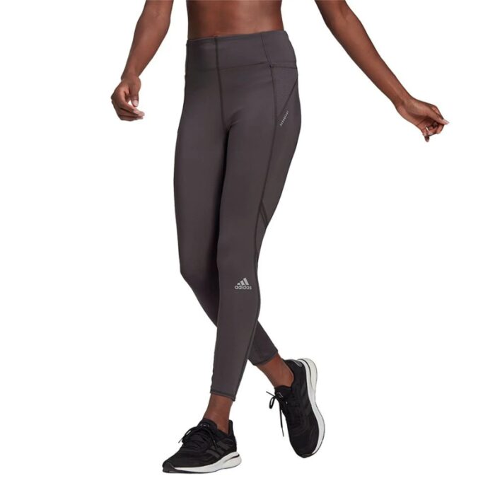 ⁦بنطلون ضيق اديداس للنساء لون رمادي-adidas Womens' How We Do 7/8 Tights - Grey⁩ - الصورة ⁦2⁩