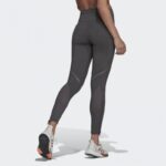 ⁦بنطلون ضيق اديداس للنساء لون رمادي-adidas Womens' How We Do 7/8 Tights - Grey⁩ - الصورة ⁦3⁩