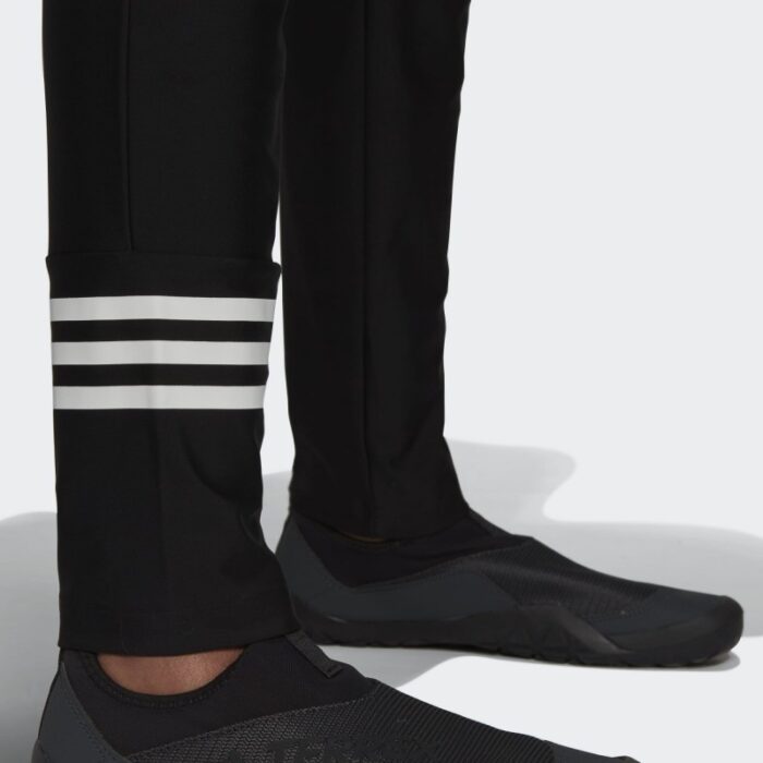 ⁦بنطلون اديداس ثلاث خطوط للسباحة للنساء لون أسود-adidas Womens' 3-STRIPES SWIM Pants- Black⁩ - الصورة ⁦8⁩