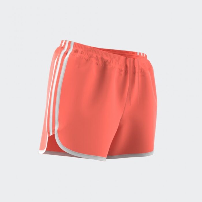 ⁦شورت اديداس ماراثون 20 للنساء لون برتقالي- adidas Womens' Marathon 20 Running Shorts - Orange⁩ - الصورة ⁦9⁩