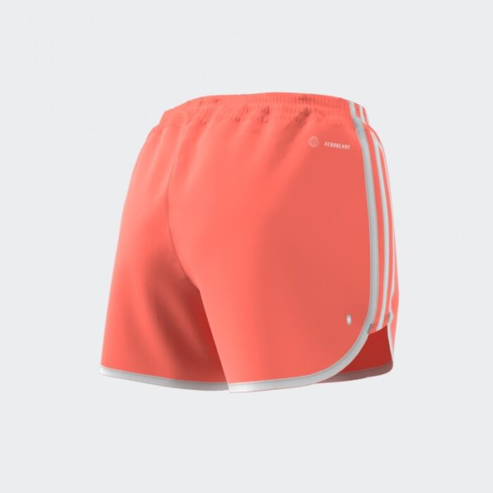 ⁦شورت اديداس ماراثون 20 للنساء لون برتقالي- adidas Womens' Marathon 20 Running Shorts - Orange⁩ - الصورة ⁦11⁩