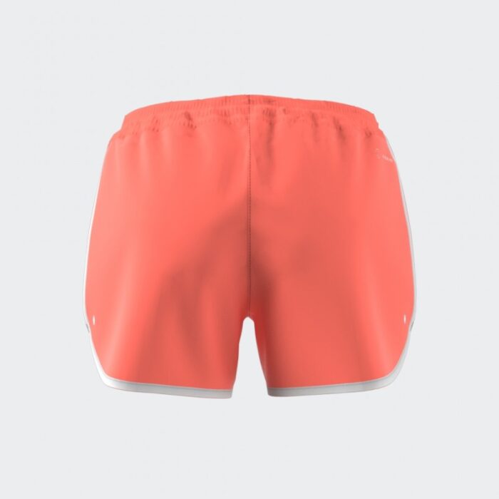 ⁦شورت اديداس ماراثون 20 للنساء لون برتقالي- adidas Womens' Marathon 20 Running Shorts - Orange⁩ - الصورة ⁦12⁩