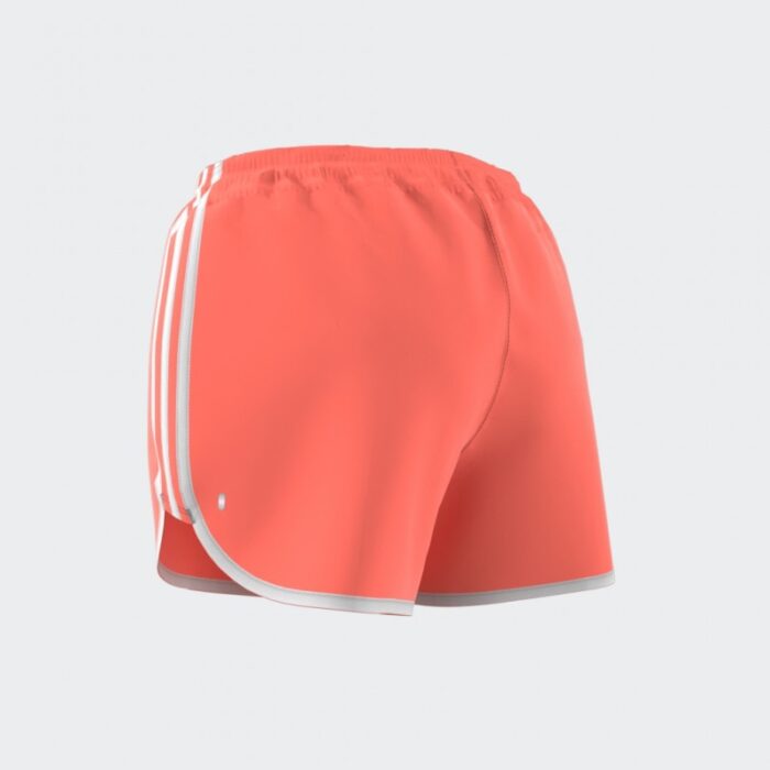 ⁦شورت اديداس ماراثون 20 للنساء لون برتقالي- adidas Womens' Marathon 20 Running Shorts - Orange⁩ - الصورة ⁦13⁩