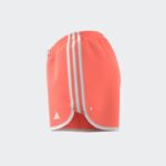 ⁦شورت اديداس ماراثون 20 للنساء لون برتقالي- adidas Womens' Marathon 20 Running Shorts - Orange⁩ - الصورة ⁦14⁩