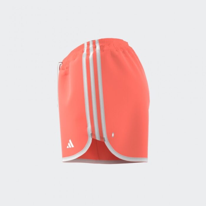 ⁦شورت اديداس ماراثون 20 للنساء لون برتقالي- adidas Womens' Marathon 20 Running Shorts - Orange⁩ - الصورة ⁦14⁩