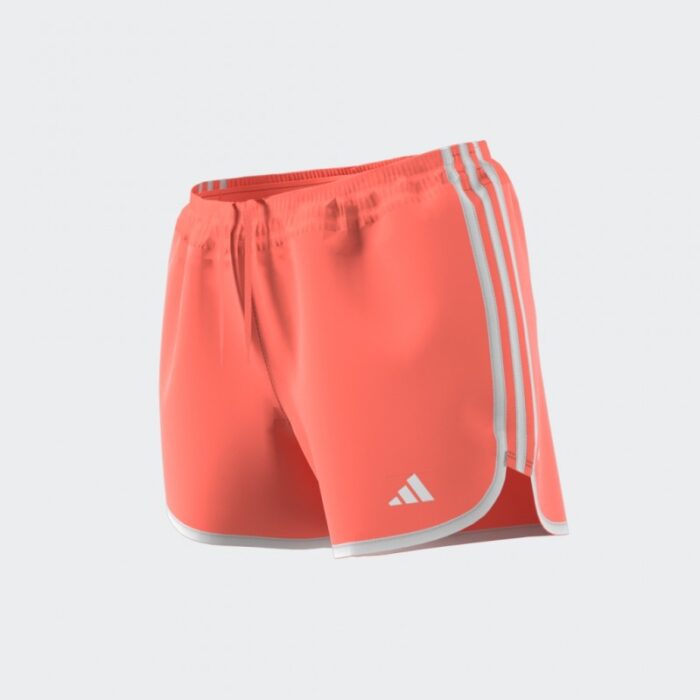 ⁦شورت اديداس ماراثون 20 للنساء لون برتقالي- adidas Womens' Marathon 20 Running Shorts - Orange⁩ - الصورة ⁦15⁩