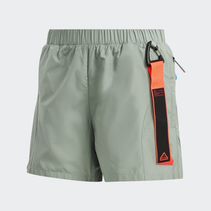10329443_67fac45d34ec1 شورت اديداس سيتي اسكيب للنساء لون أخضر- adidas Womens' City Escape Shorts - Green - الصورة 1