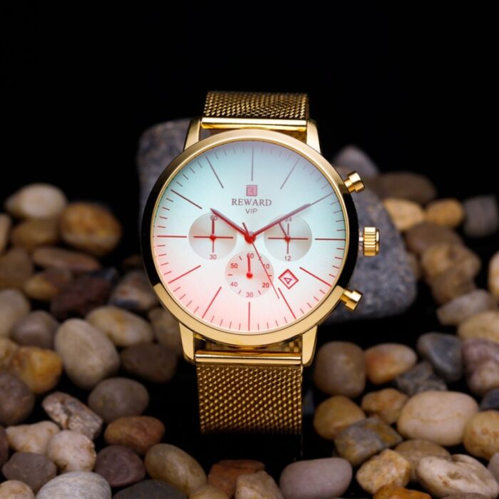 10329607_67fac4ae9df28 ساعة رجالية لون ذهبي من ماركة REWARD - الصورة 1
