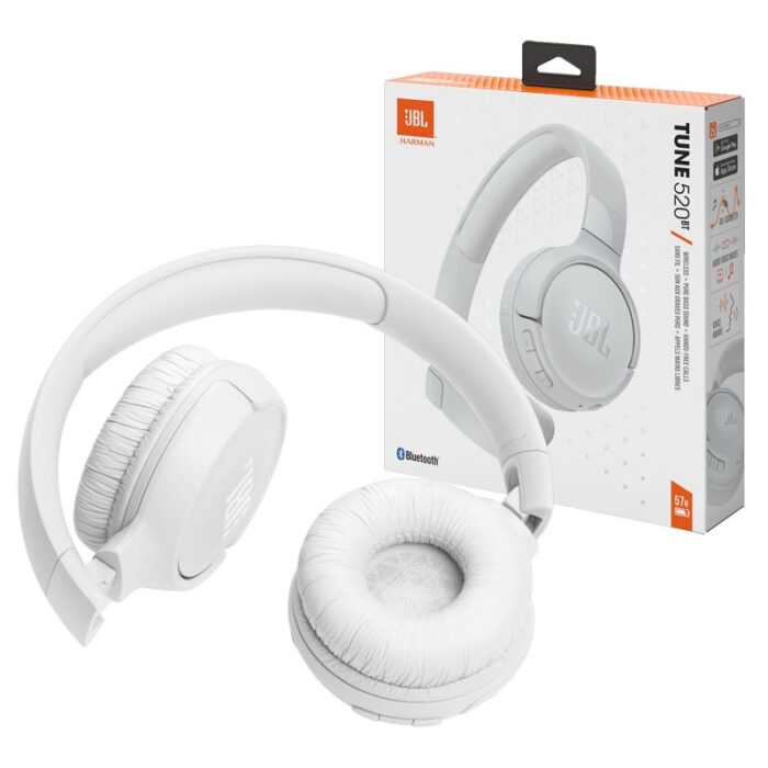 ⁦سماعات رأس لاسلكية من جي بي ال تون 520BT لون أبيض- JBL Tune 520BT Wireless Headphones⁩ - الصورة ⁦11⁩