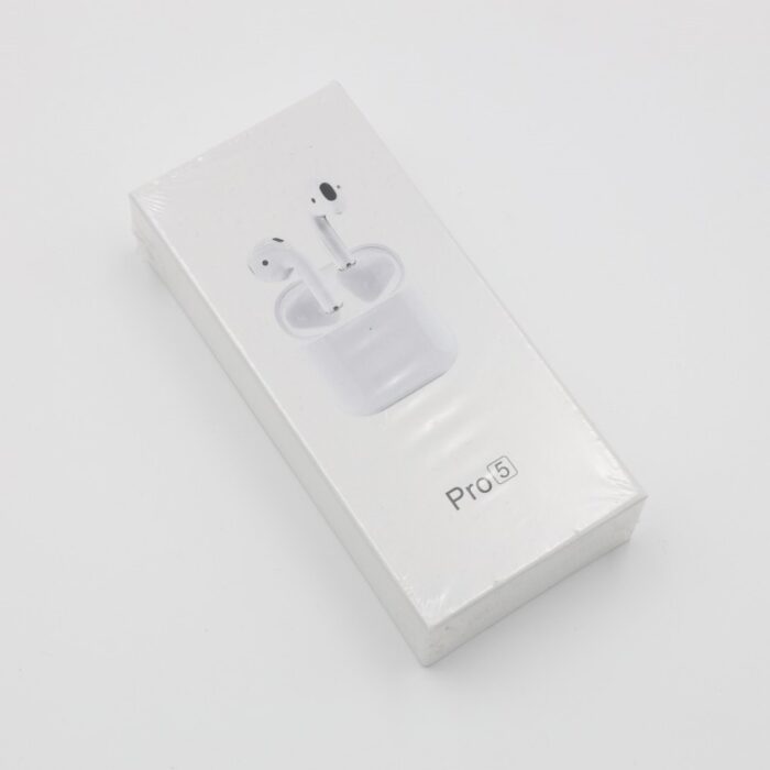 ⁦سماعات اير بودز برو 5 نوعية ممتازة لون أبيض⁩ - الصورة ⁦2⁩