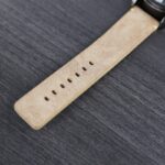 ⁦ساعة يد جلد للرجال لون بني فاتح⁩ - الصورة ⁦3⁩