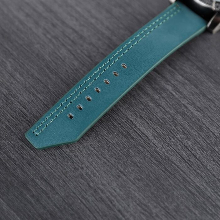 ⁦ساعة يد للرجال جلد لون أخضر⁩ - الصورة ⁦3⁩