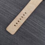 ⁦ساعة يد جلد للرجال لون بني فاتح⁩ - الصورة ⁦3⁩