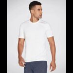 تيشيرت سكيتشرز سكيتش اير للرجال لون ابيض-Skechers Mens' Skech-Air Tee