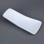 ⁦صحن مقبلات بورسلان صغير حجم 14.5×6 سم لون أبيض⁩ - الصورة ⁦3⁩