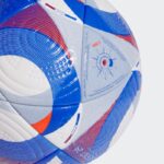 ⁦adidas OLYMPICS24 PRO - White - كرة قدم اديداس اولمبيك 24 برو لون ازرق وابيض⁩ - الصورة ⁦3⁩