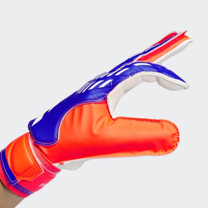 ⁦adidas Unisex' Predator Training Goalkeeper Gloves - Blue - قفازات اديداس بريديتور للجنسين لون ازرق وابيض⁩ - الصورة ⁦3⁩