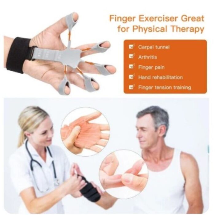 ⁦أداة تدريب وتقوية قبضة اليد مصنوعة من السيليكون القوي لتمرين عضلات اليد والرسغ والأصابع وزيادة مرونتها وقوتها وتخفيف الآلام- مستوى متقدم - لون أسود⁩ - الصورة ⁦3⁩