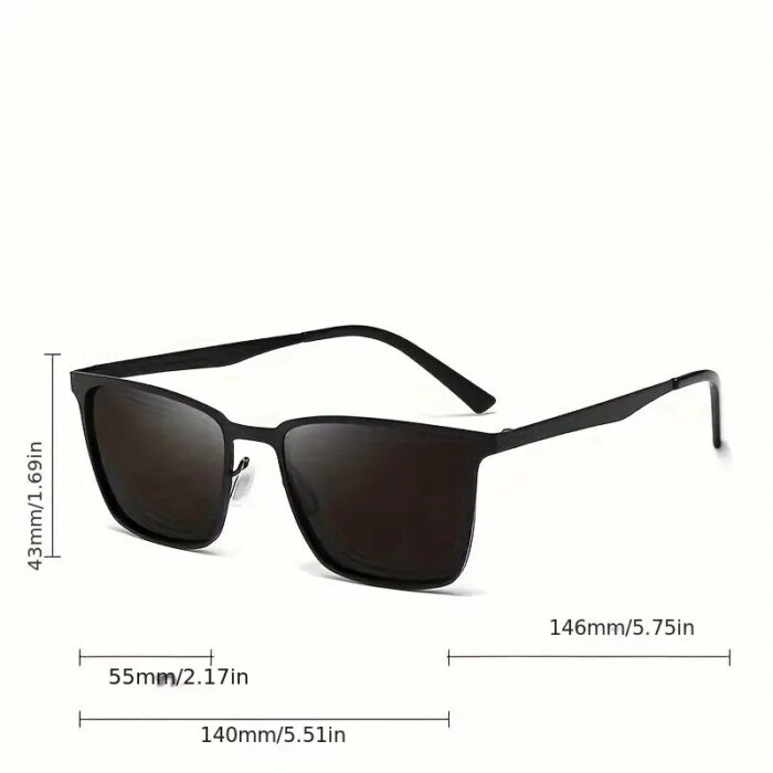 ⁦نظارة شمسية للجنسين لون أسود⁩ - الصورة ⁦2⁩