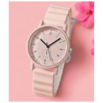 ⁦ساعة يد سيليكون للنساء لون زهري⁩ - الصورة ⁦3⁩