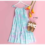 فستان بيتي للنساء لون فيروزي ونهدي من Sami Boutique