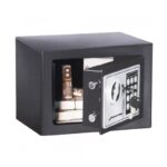 ⁦خزنة معدنية مع رقم سري ومفتاح مقاس مقاس (17*23*17 سم )⁩ - الصورة ⁦3⁩