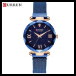 ساعة CURREN ستانلس ستيل ستاتي لون ازرق