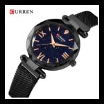 ساعة CURREN ستانلس ستيل ستاتي لون اسود