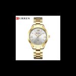 ساعة CURREN ستانلس ستيل ستاتي لون ذهبي -