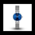 ⁦ساعة CURREN ستانلس ستيل ستاتي لون فضي -كحلي⁩ - الصورة ⁦2⁩