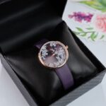 ⁦ساعه FEYERT ستاتي جلد لون بنفسجي⁩ - الصورة ⁦3⁩