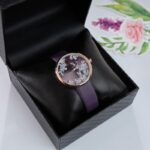 ⁦ساعه FEYERT ستاتي جلد لون بنفسجي⁩ - الصورة ⁦4⁩