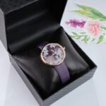 ⁦ساعه FEYERT ستاتي جلد لون بنفسجي⁩ - الصورة ⁦5⁩