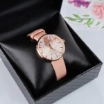 ⁦ساعه FEYERT ستاتي جلد لون زهري⁩ - الصورة ⁦4⁩