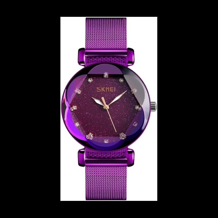 1033752475_67fad00b7c924 ساعة يد كوارتز ستانلس من skmei للنساء لون بنفسجي - الصورة 1