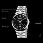 ⁦ساعة يد كوارتز ستانلس من skmei للنساء لون فضي⁩ - الصورة ⁦3⁩