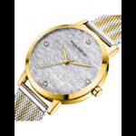 ⁦ساعة يد كوارتز ستانلس من MINI FOCUS للنساء لون ذهبي وفضي⁩ - الصورة ⁦2⁩