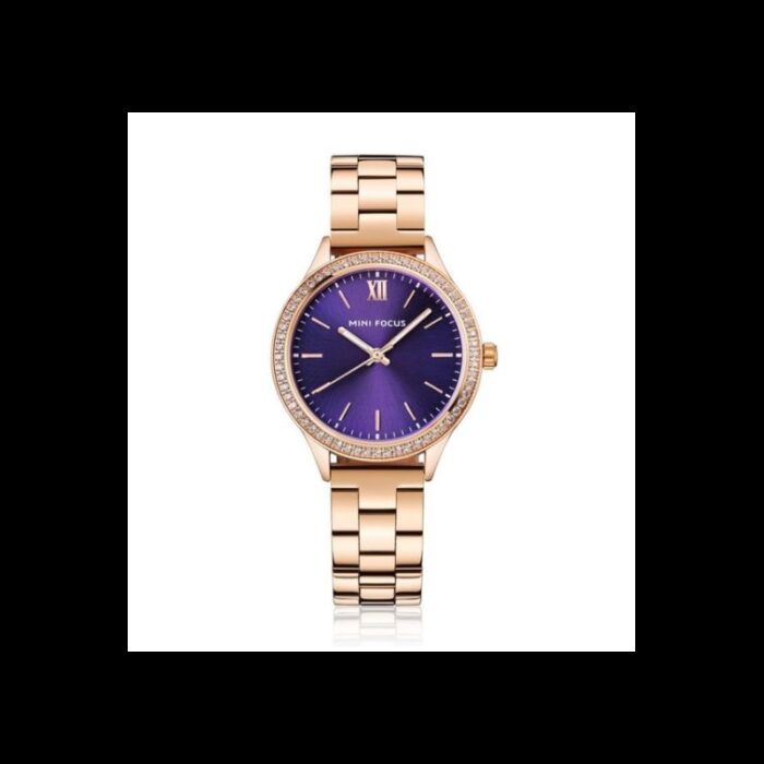 ⁦ساعة يد كوارتز ستانلس من MINI FOCUS للنساء لون ذهبي⁩ - الصورة ⁦6⁩