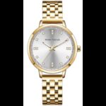 ساعة يد كوارتز ستانلس من MINI FOCUS للنساء لون ذهبي