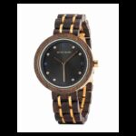 ⁦ساعة يد عقارب خشبي للنساء لون خشبي غامق⁩ - الصورة ⁦8⁩