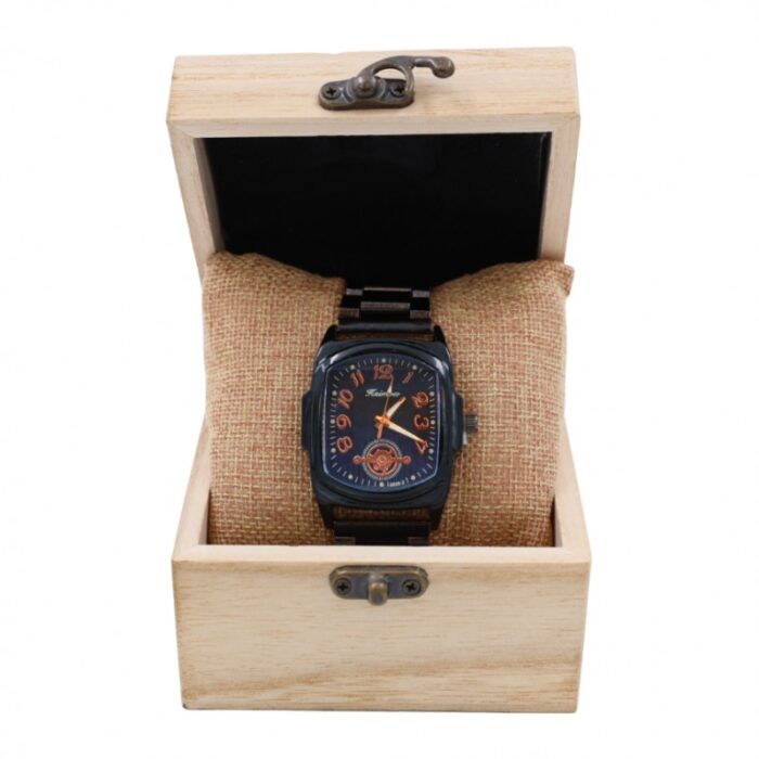 1033754242_67fad264daf3c ساعة معدنية مربعة الشكل خلفية سوداء Aaimow للرجال لون أسود - الصورة 1