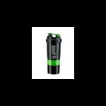 شيكر بروتين ( مطرة ماء مع مكان للبروتين أو الفيتامينات ) أخضر