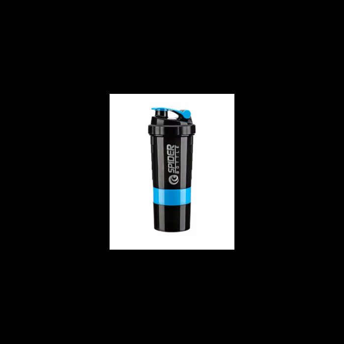 1033754393_67fad2724ef15 شيكر بروتين ( مطرة ماء مع مكان للبروتين أو الفيتامينات ) ازرق - الصورة 1