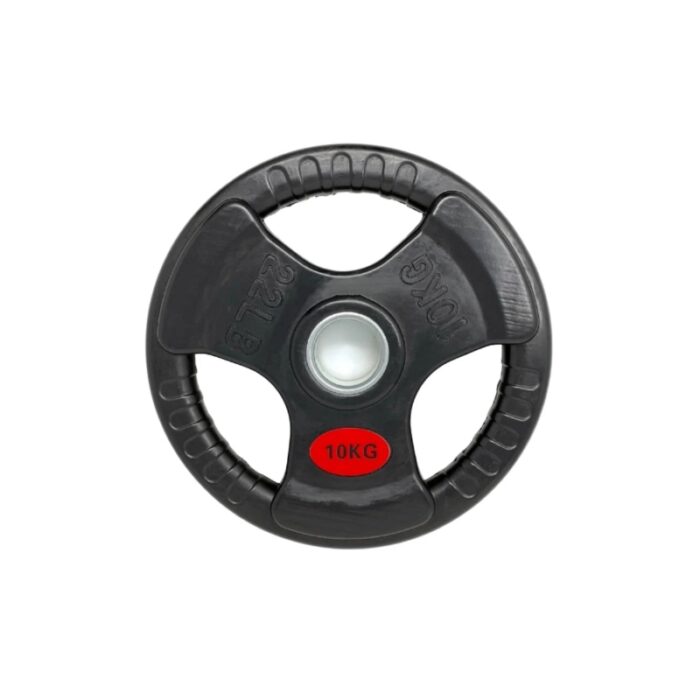 1033754405_67fad28554481 قرص حديد مغطى بجلد ( اولمبي ) وزن 10 كيلو - الصورة 1