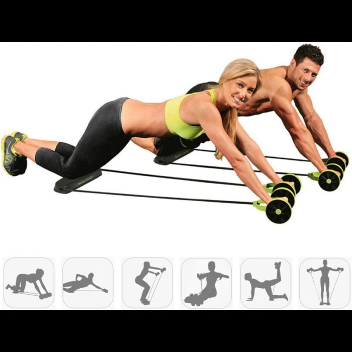 1033754495_67fad2c5081da جهاز تمارين عضلات البطن والخصر ومقبض عجلة تمارين اللياقة البدنية - الصورة 1