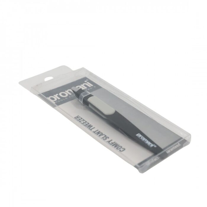 ⁦ملقط حواجب بروماني اسود راس مائل(pr922)⁩ - الصورة ⁦3⁩