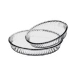 ⁦صواني بايركس دائرية عدد 2 حجم 26 *26 سم ، 30*30 سم⁩ - الصورة ⁦2⁩