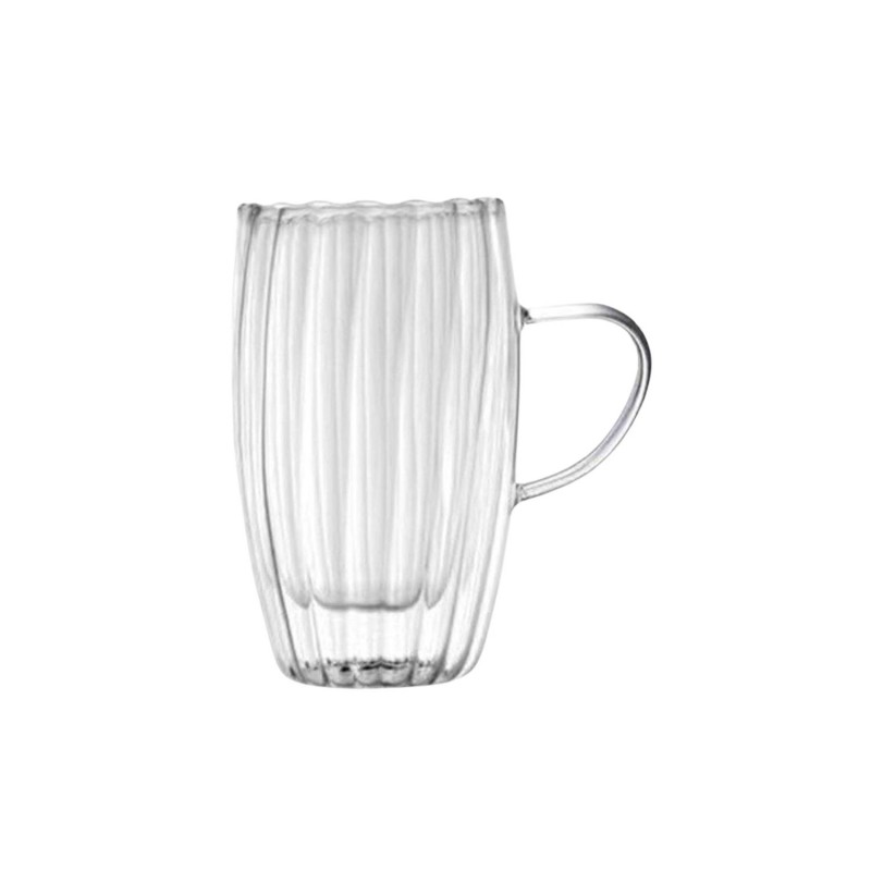 ⁦مج دبل جلاس سادة مع يد سعة 450 مل⁩ - الصورة ⁦1⁩