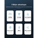 ⁦محول USB 3.0 واي فاي للكمبيوتر الشخصي - 4 أنتينات ، جهاز استقبال لاسلكي ، ثنائي النطاق - سرعة النفاذية  Mbps1200- ثنائي النطاق GHz & 5GHz - ماركة ICANING⁩ - الصورة ⁦3⁩