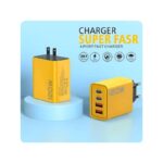 ⁦عظمة شحن سريع مدخلين USB  ومدخلين Type C  بقوة 120 واط متوافق مع هواتف  شاومي، هواوي، وأيفون 14 و15⁩ - الصورة ⁦3⁩